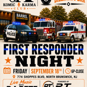 First Responder Night at Komic Karma Club – September 18