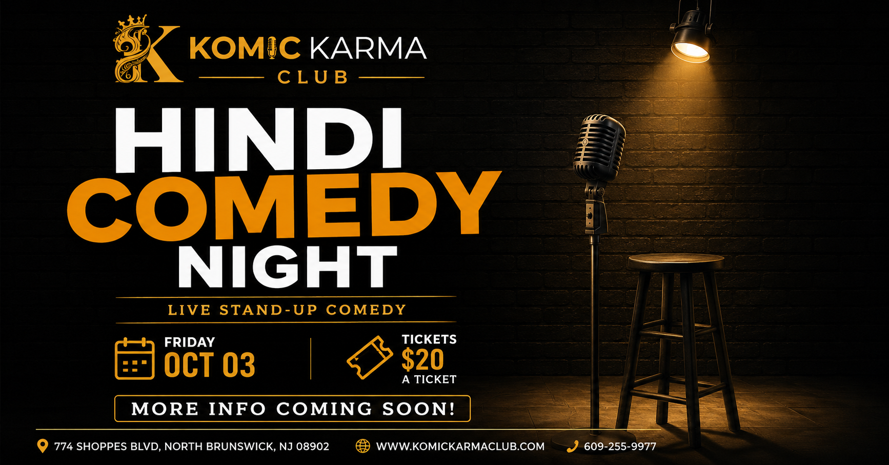Hindi Comedy at Komic Karma Club 10/3/26